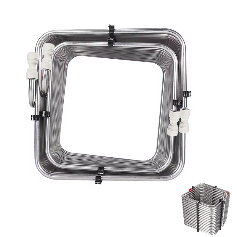 Push Fit Connector - لفائف مربعة من الفولاذ المقاوم للصدأ